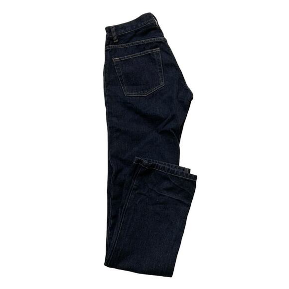 Vintage Guess Denim Jeans Womens Size 27 Boot Leg Low Waist Dark Wash Blue - Picture 3 of 10